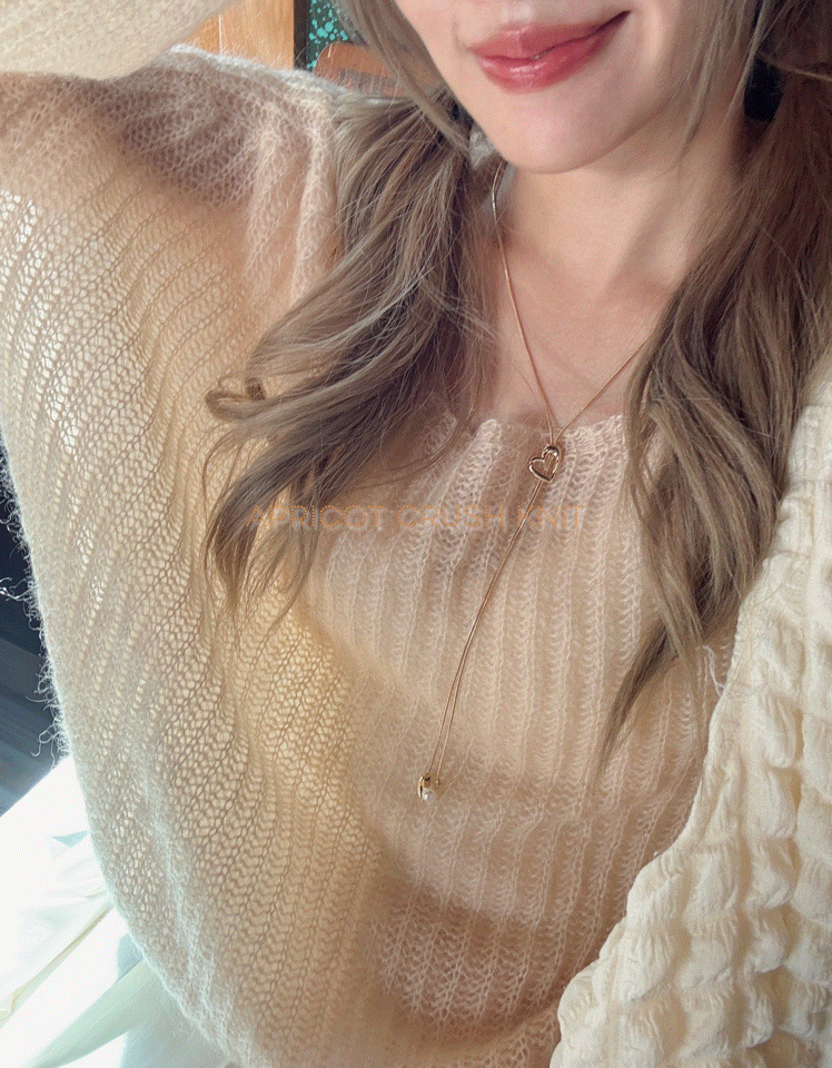 Apricot crush knit