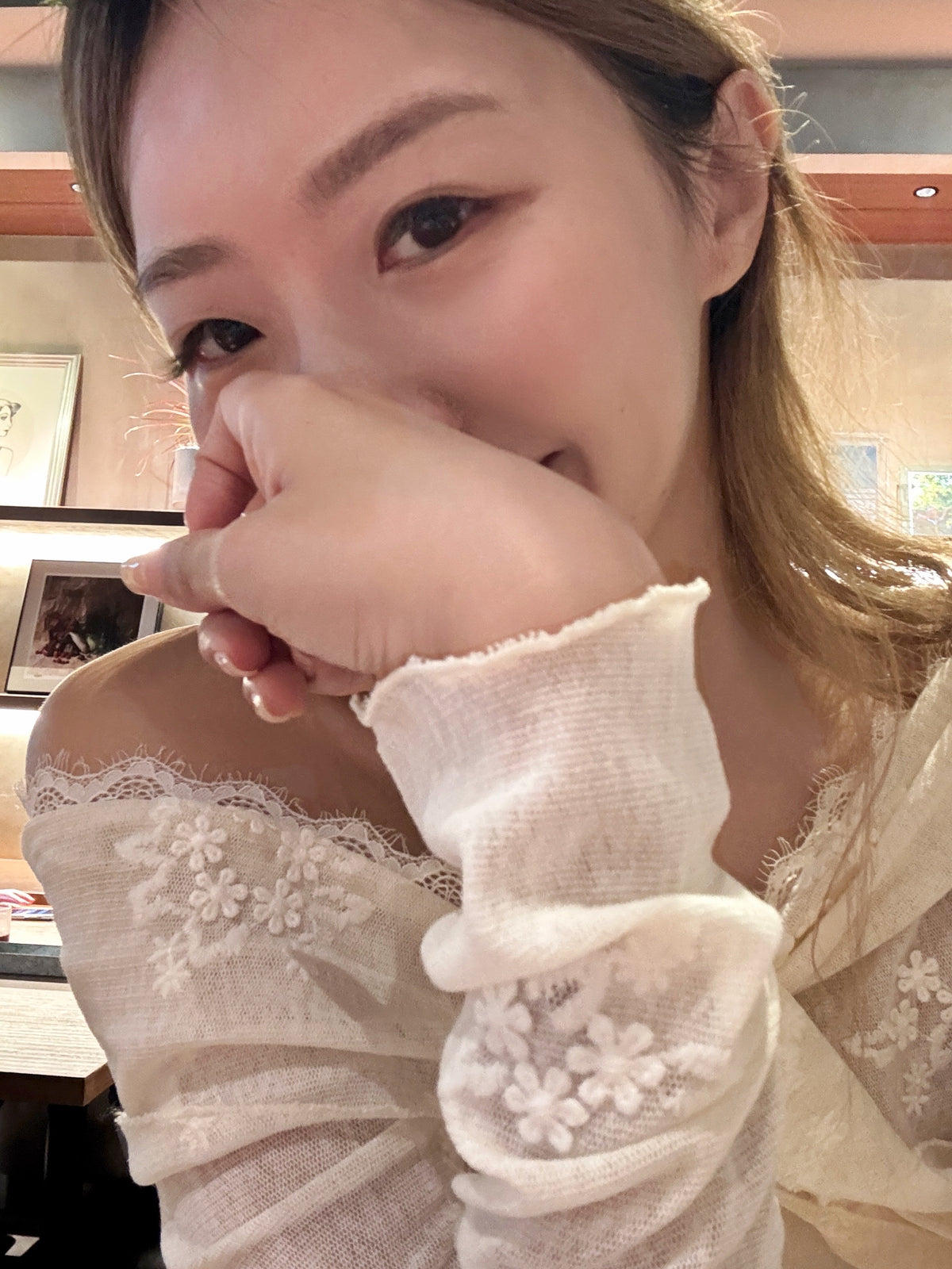 V lace top