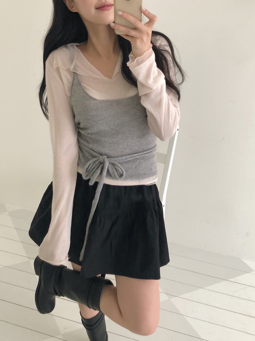 Collared tee(2 colors)