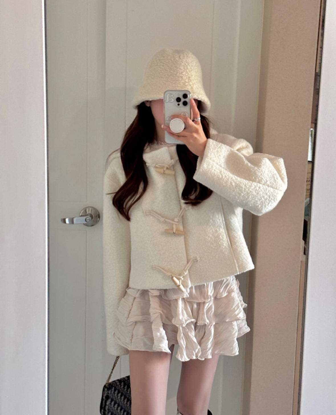 40 wool)Cicley hooded coat