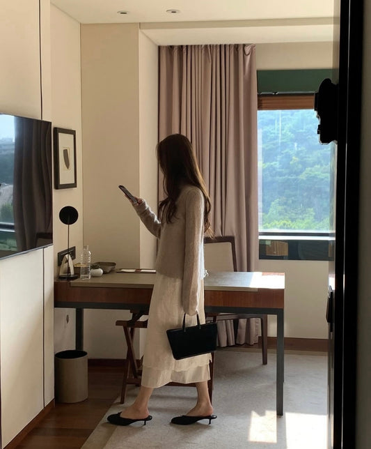 🦙70 kid mohair)Muslin knit