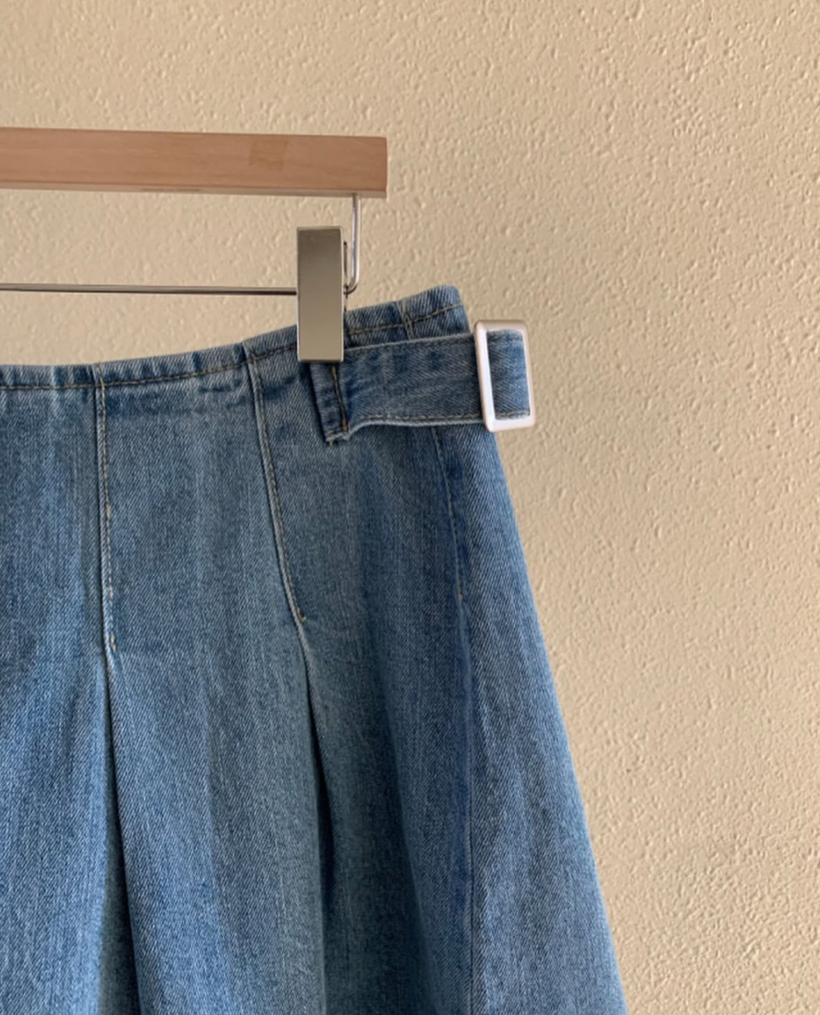 Sidol denim skirt-pants