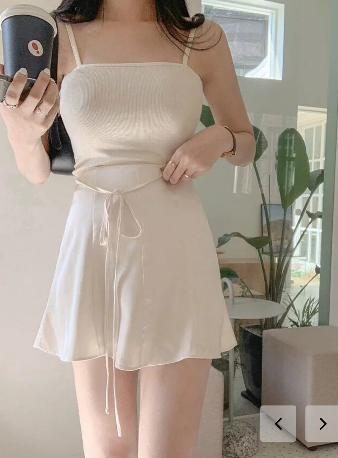 Shirring skirt(2 colors)