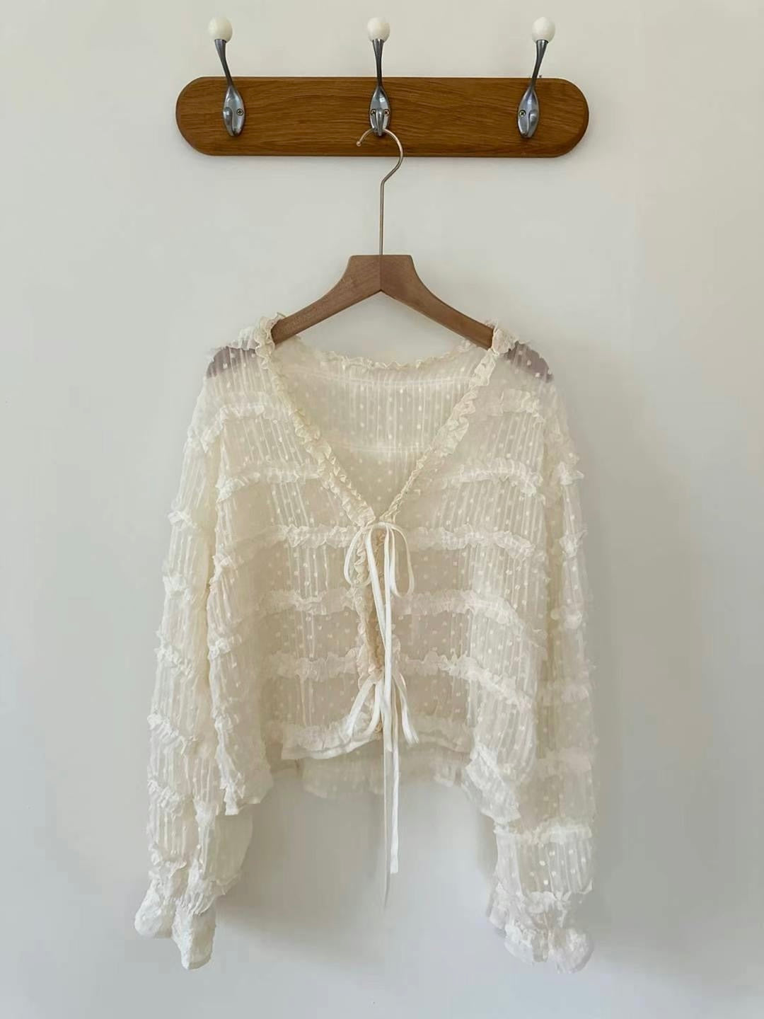 Lovely dot dot blouse(2 colors)