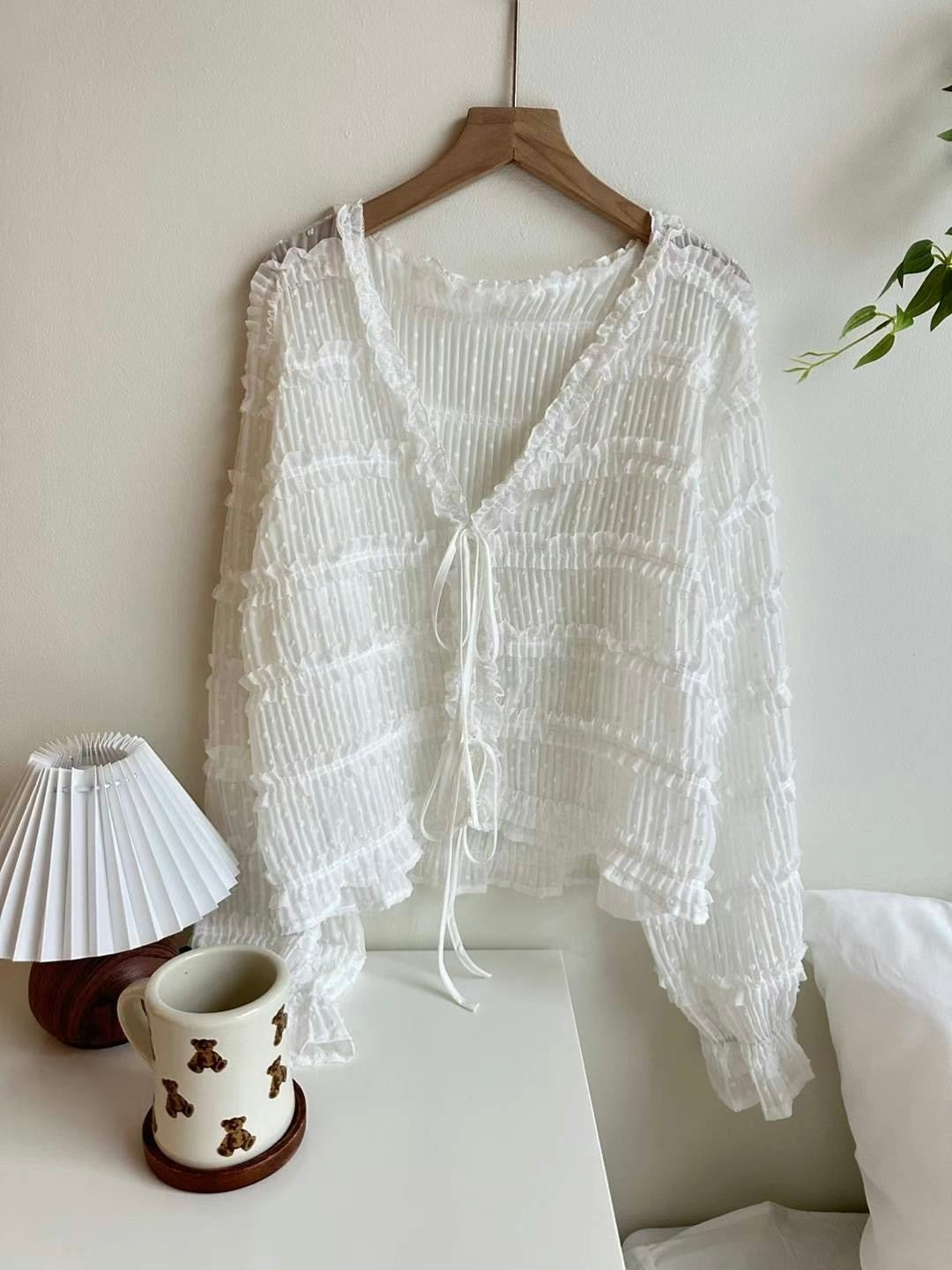 Lovely dot dot blouse(2 colors)
