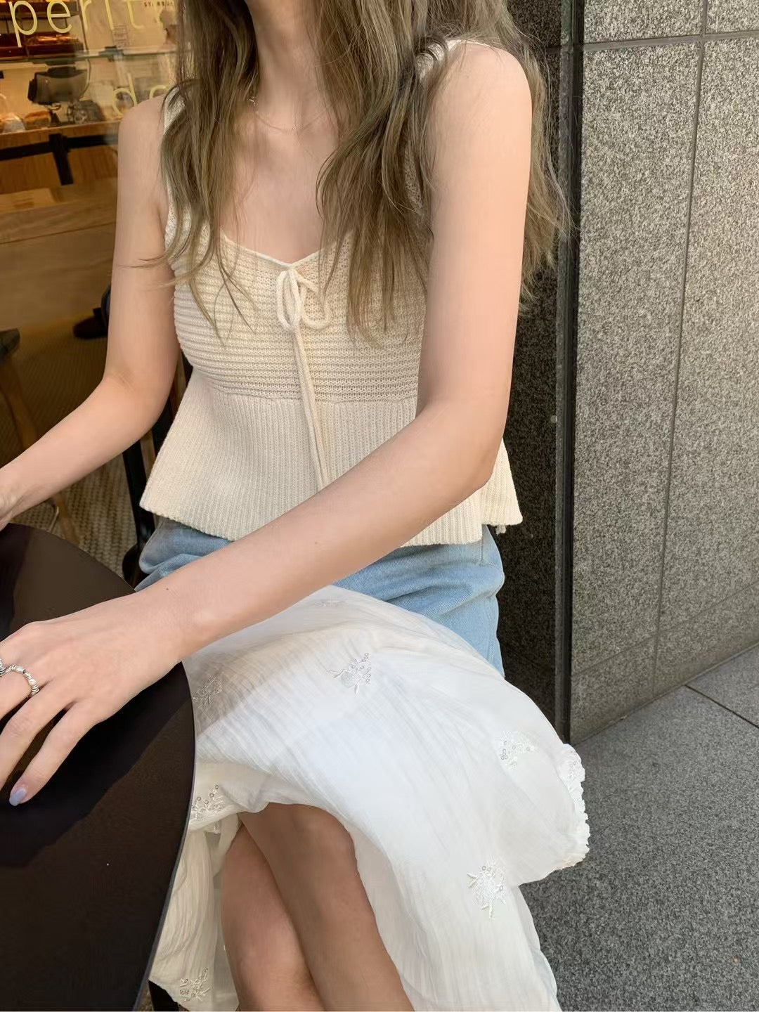 Sense knit sleeveless (2 colors)