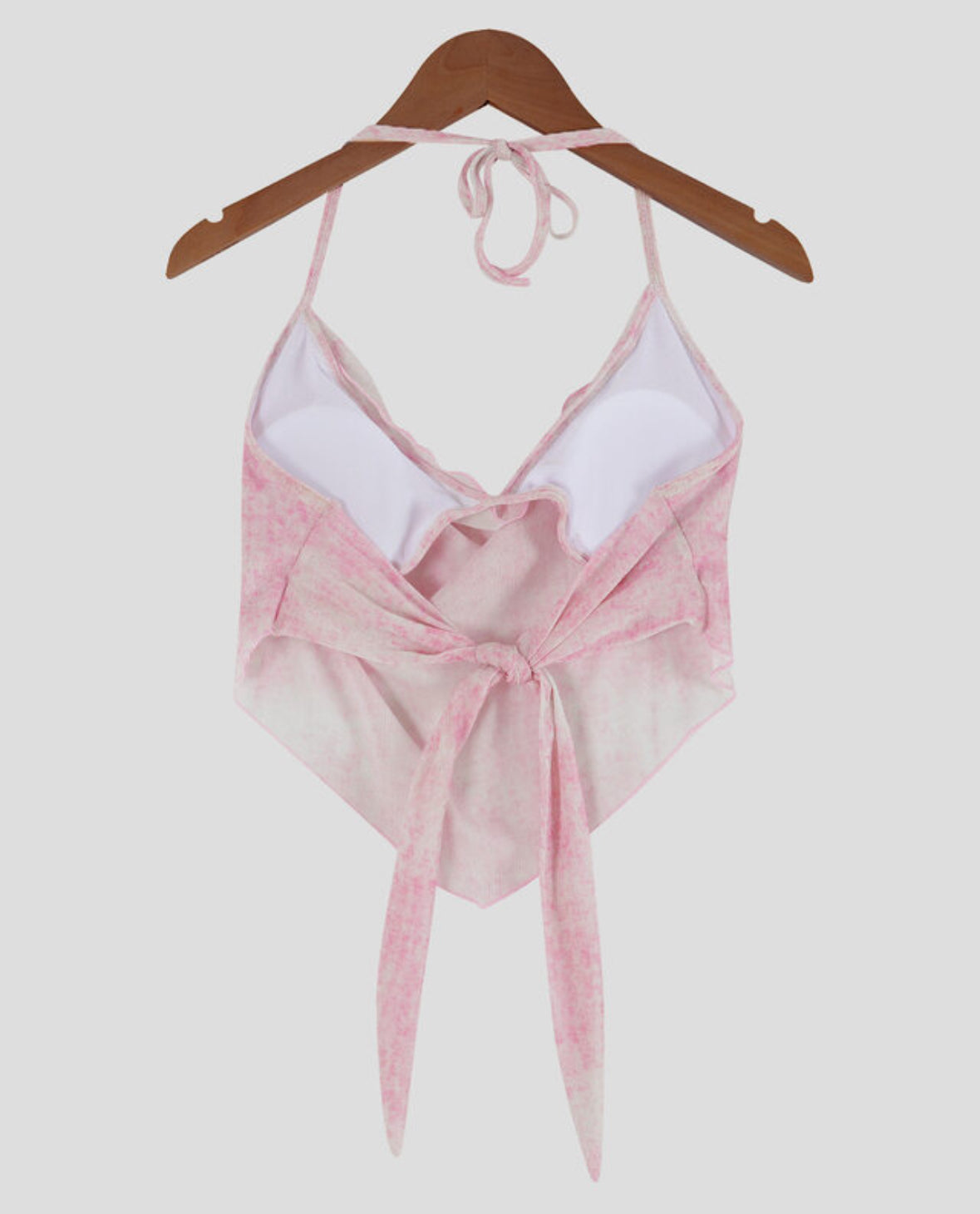 Pink printed bikini set