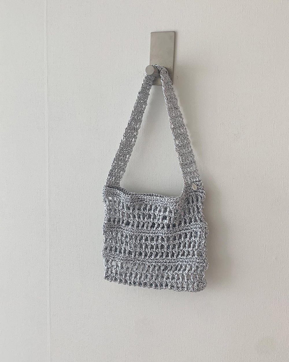 Silver net knit bag(2 colors)
