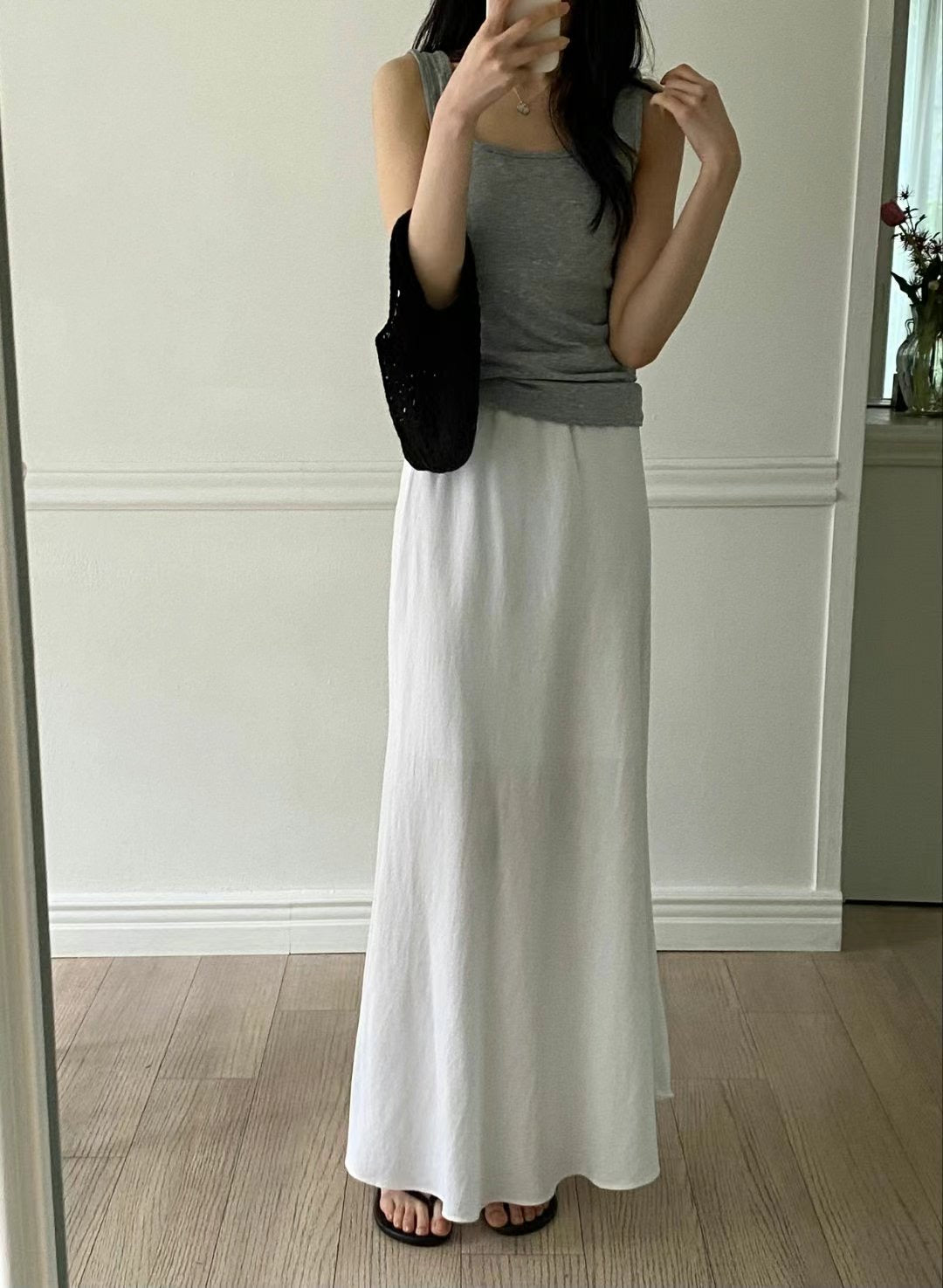 Linen sha skirt