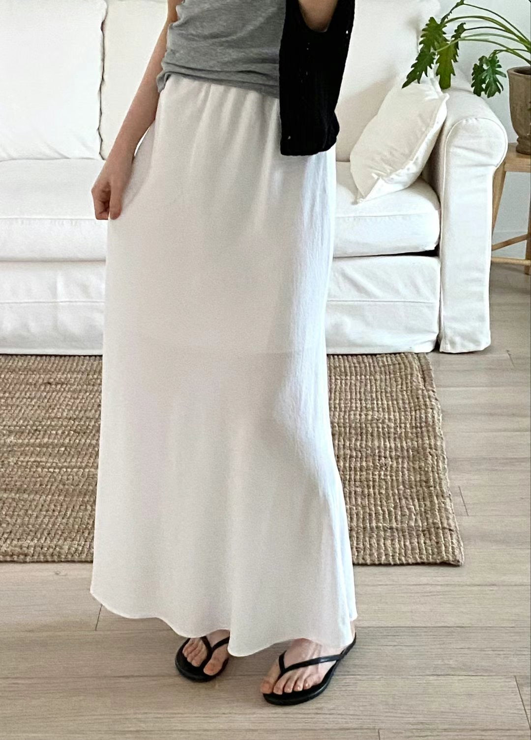 Linen sha skirt