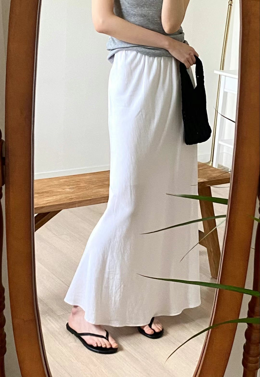 Linen sha skirt