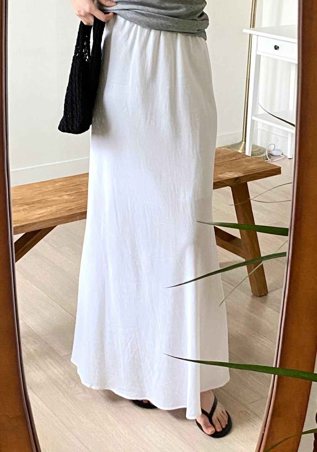 Linen sha skirt