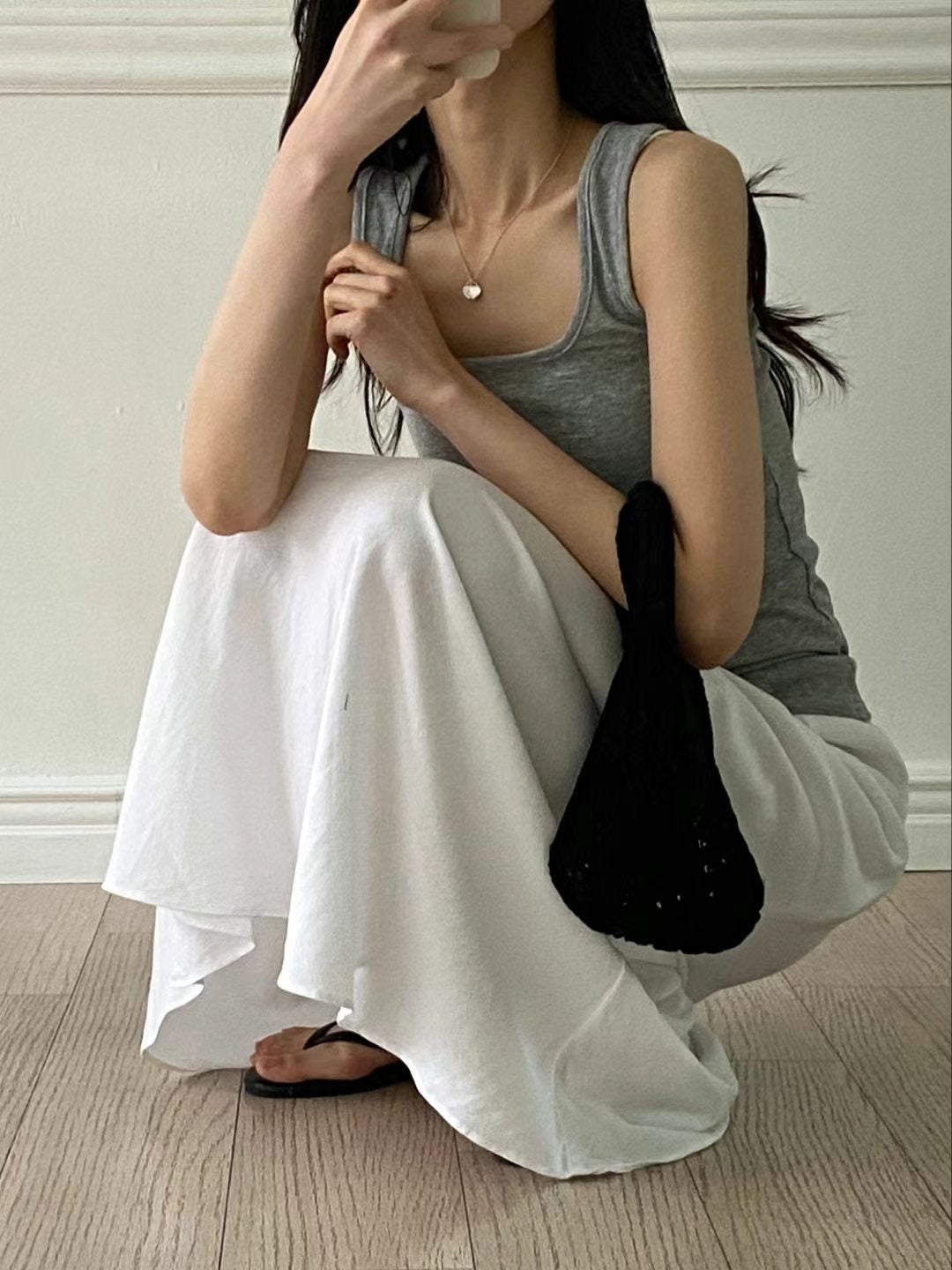 Linen sha skirt