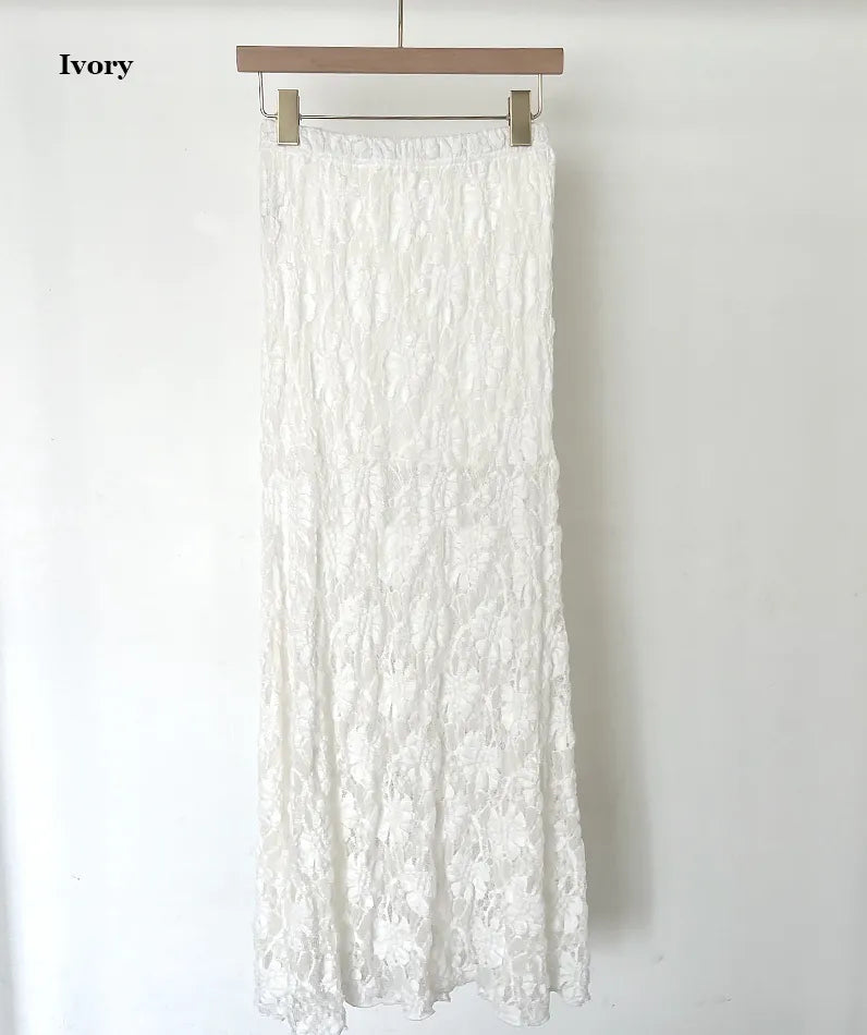 Lace banding skirt(new version)