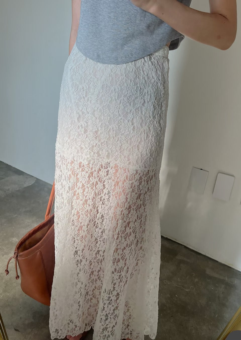 Lace banding skirt(new version)