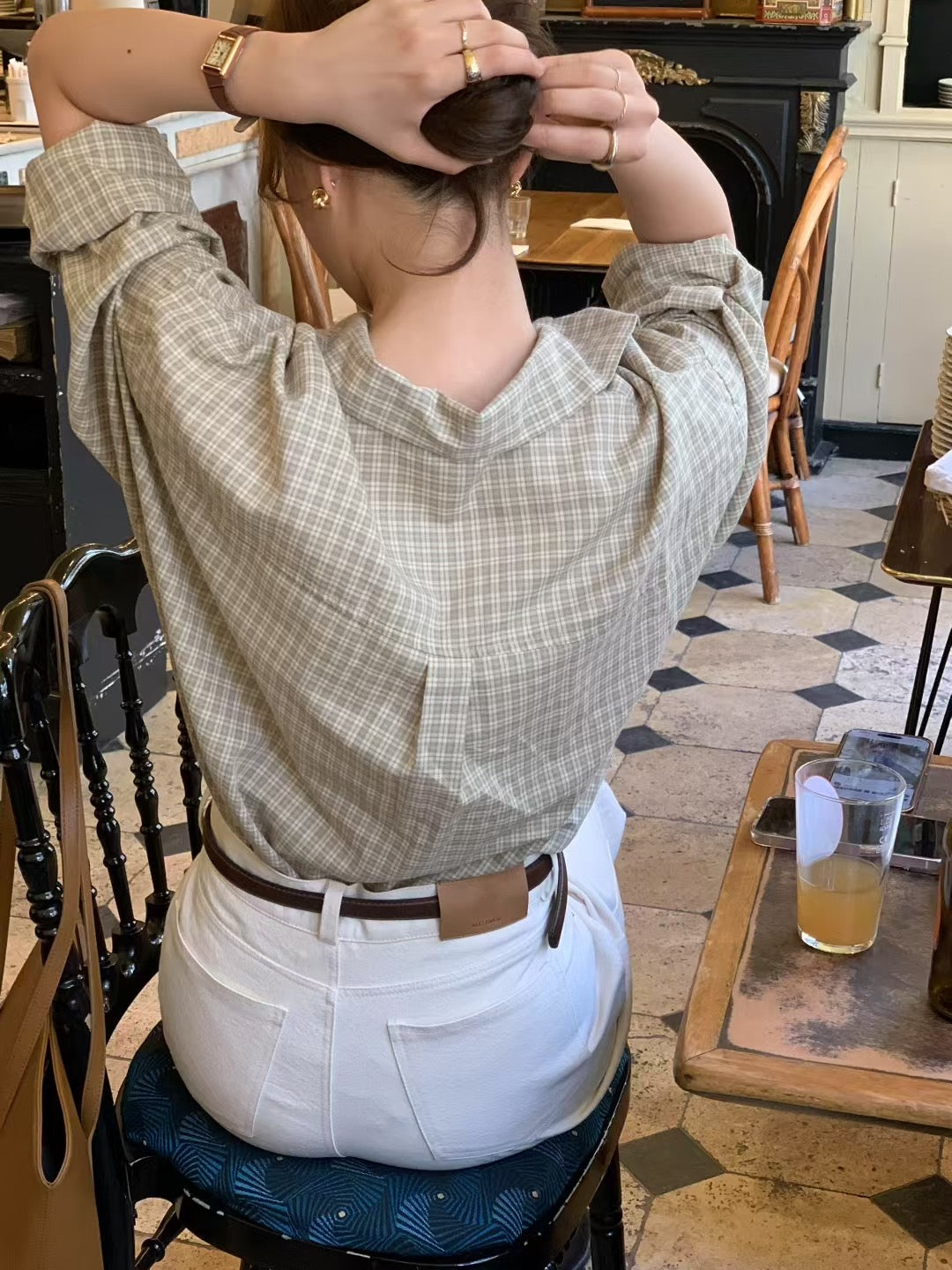Gogo check shirt(2 colors)