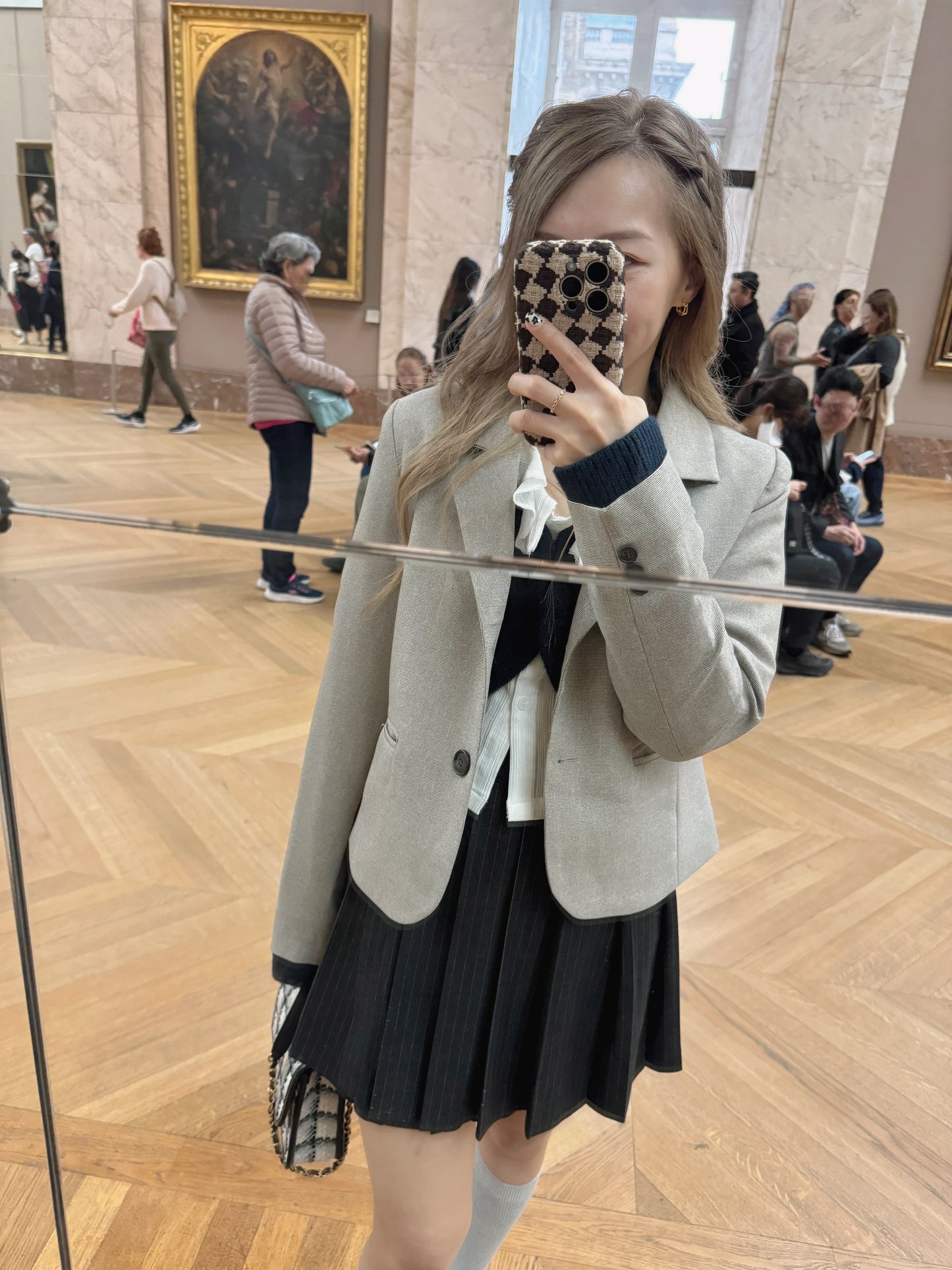 Small check jacket