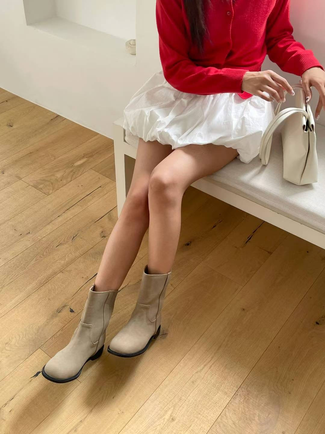 Waffle camel boots(3 colors)