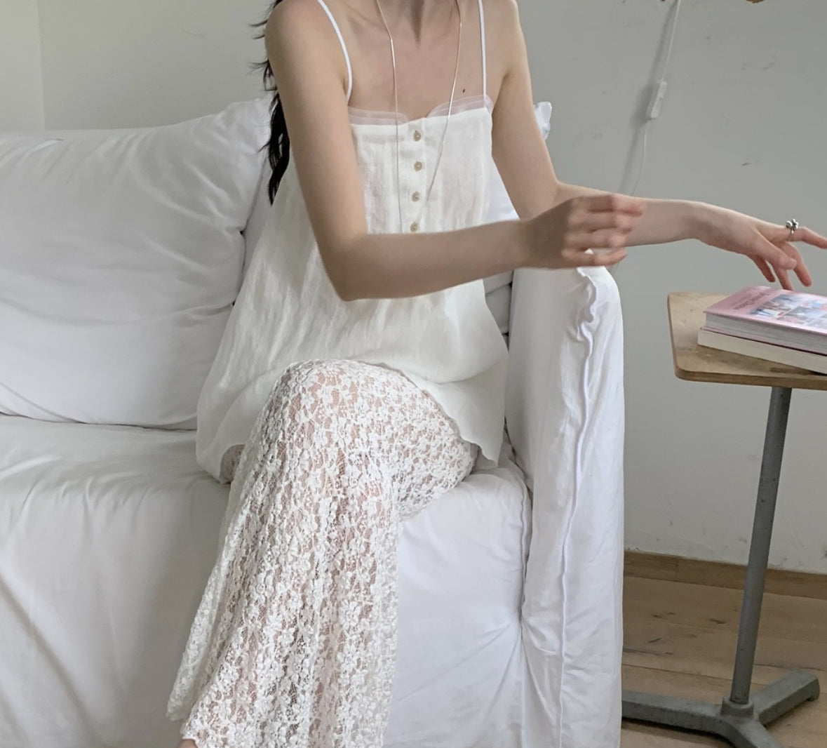 Lace banding skirt(new version)