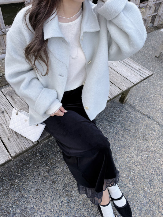 95 wool)Moonlight handmade coat