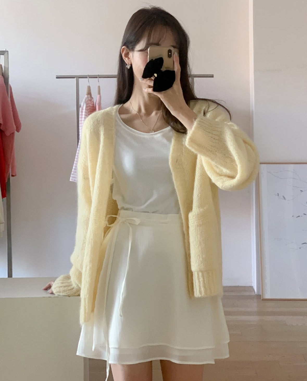 Spring mini skirt