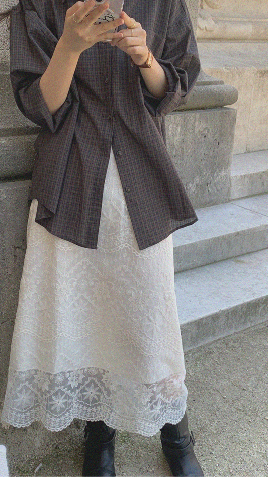 Gogo check shirt(2 colors)