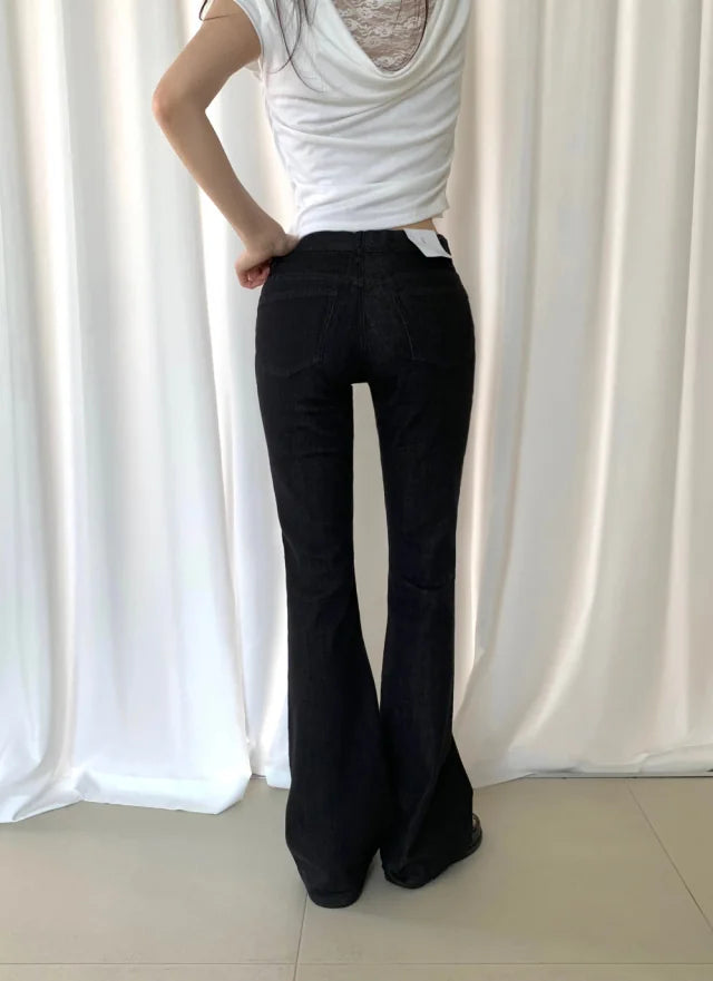 Lace uneven tee
