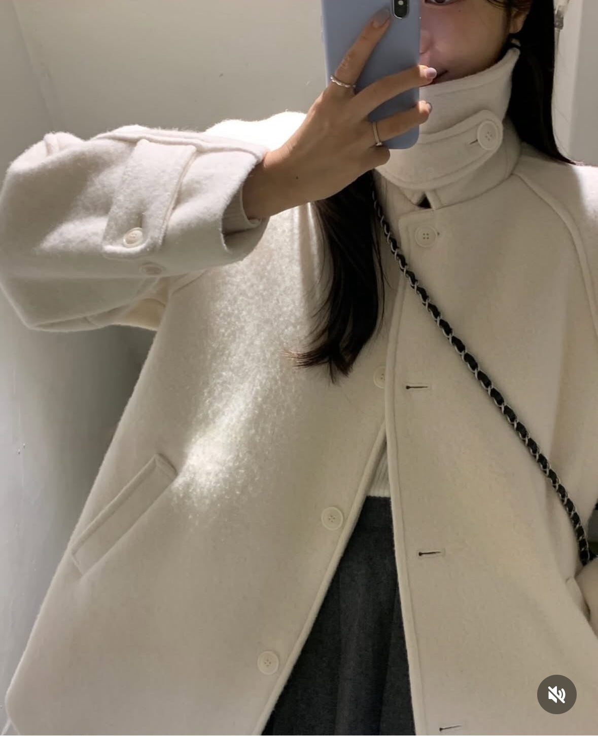 85 Alpaca + wool)Jace Alpaca Half Coat (3oz Quilted Lining)