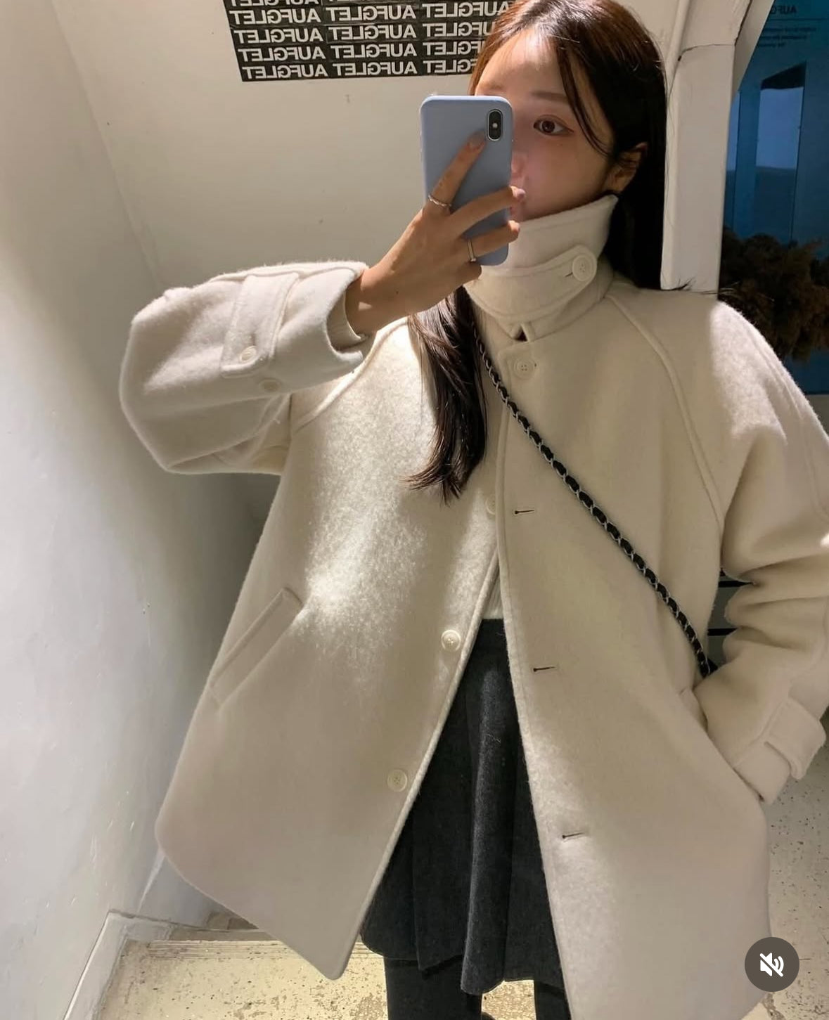 85 Alpaca + wool)Jace Alpaca Half Coat (3oz Quilted Lining)