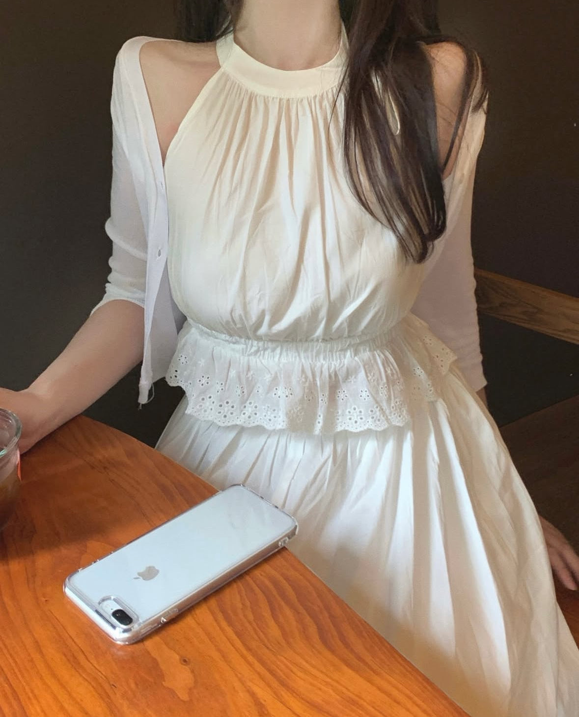 Mui ribbon two-piece set