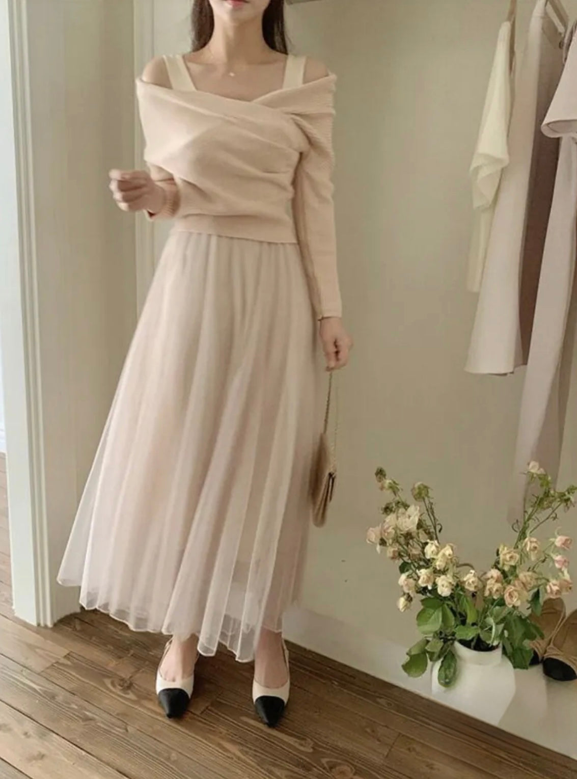 Fall in ballet set(3 colors)