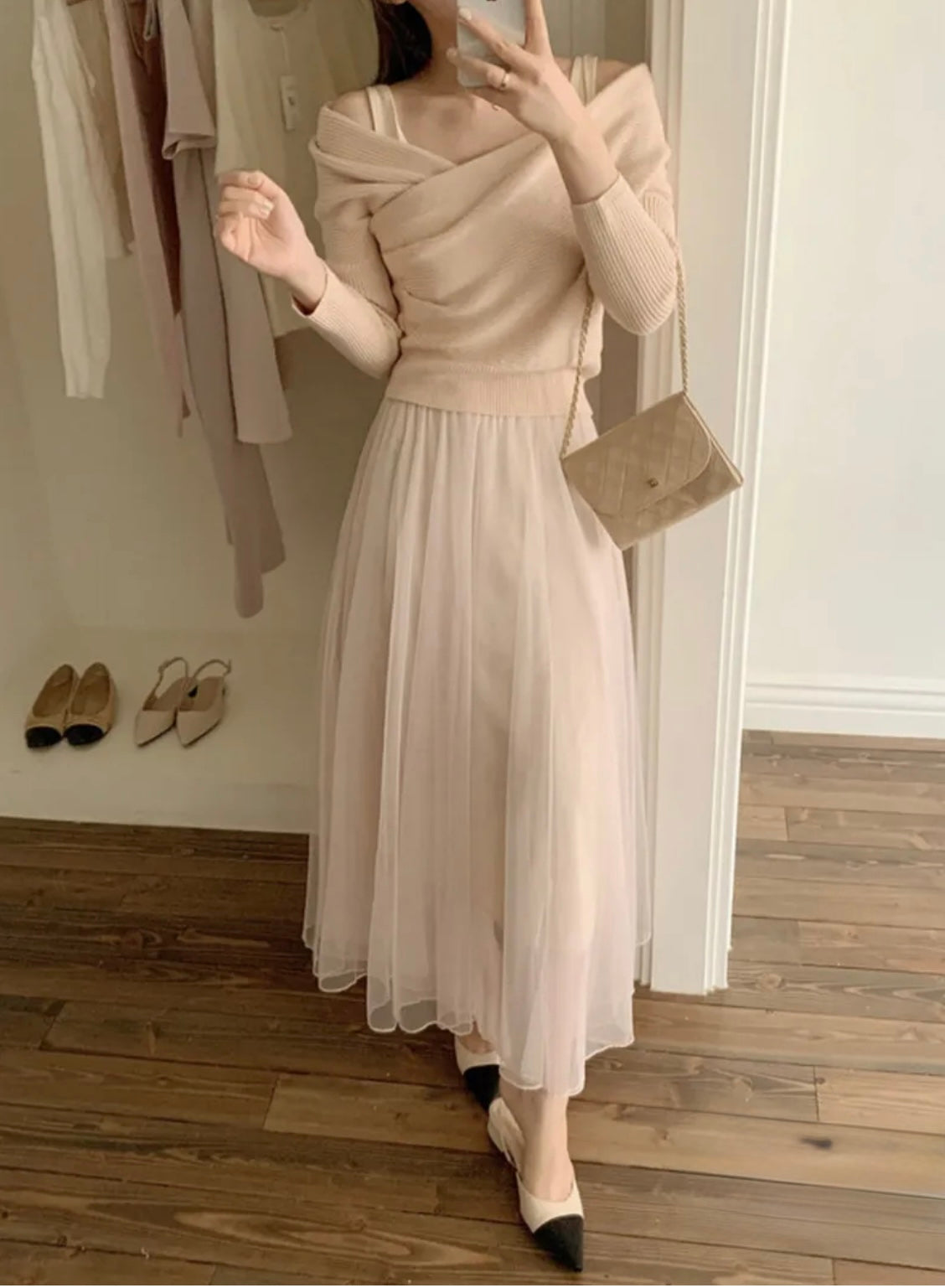 Fall in ballet set(3 colors)