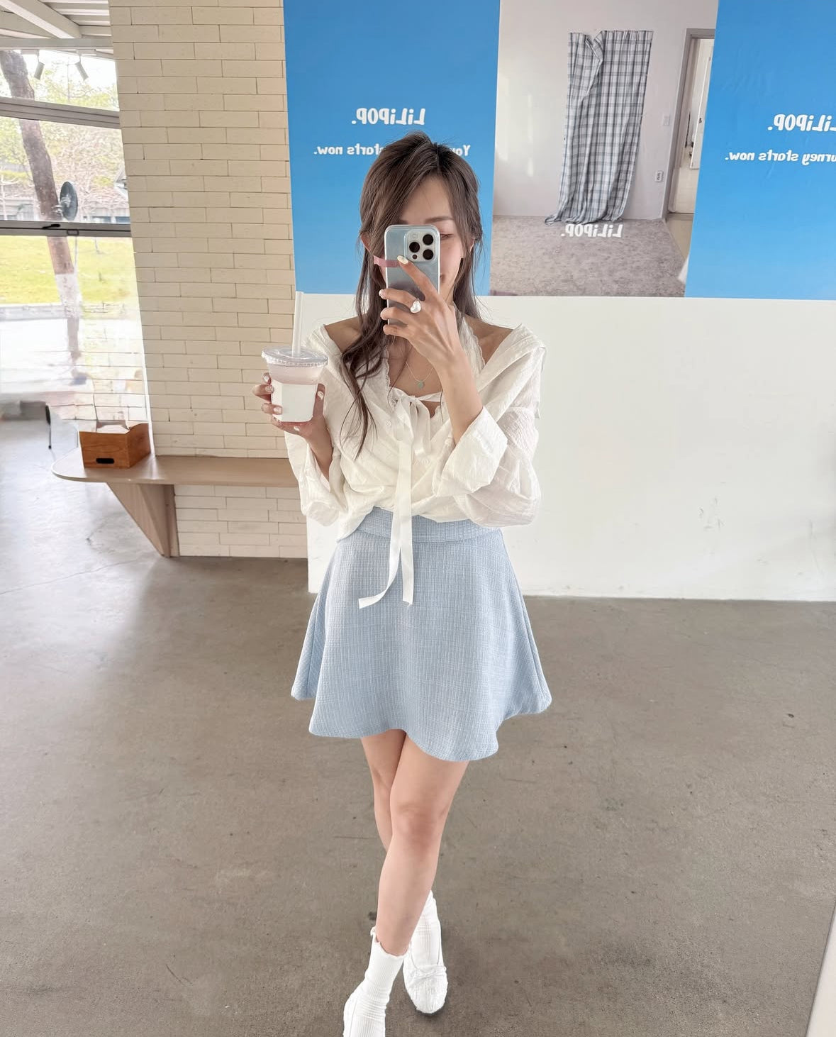 Beez tweed skirt(2 colors)