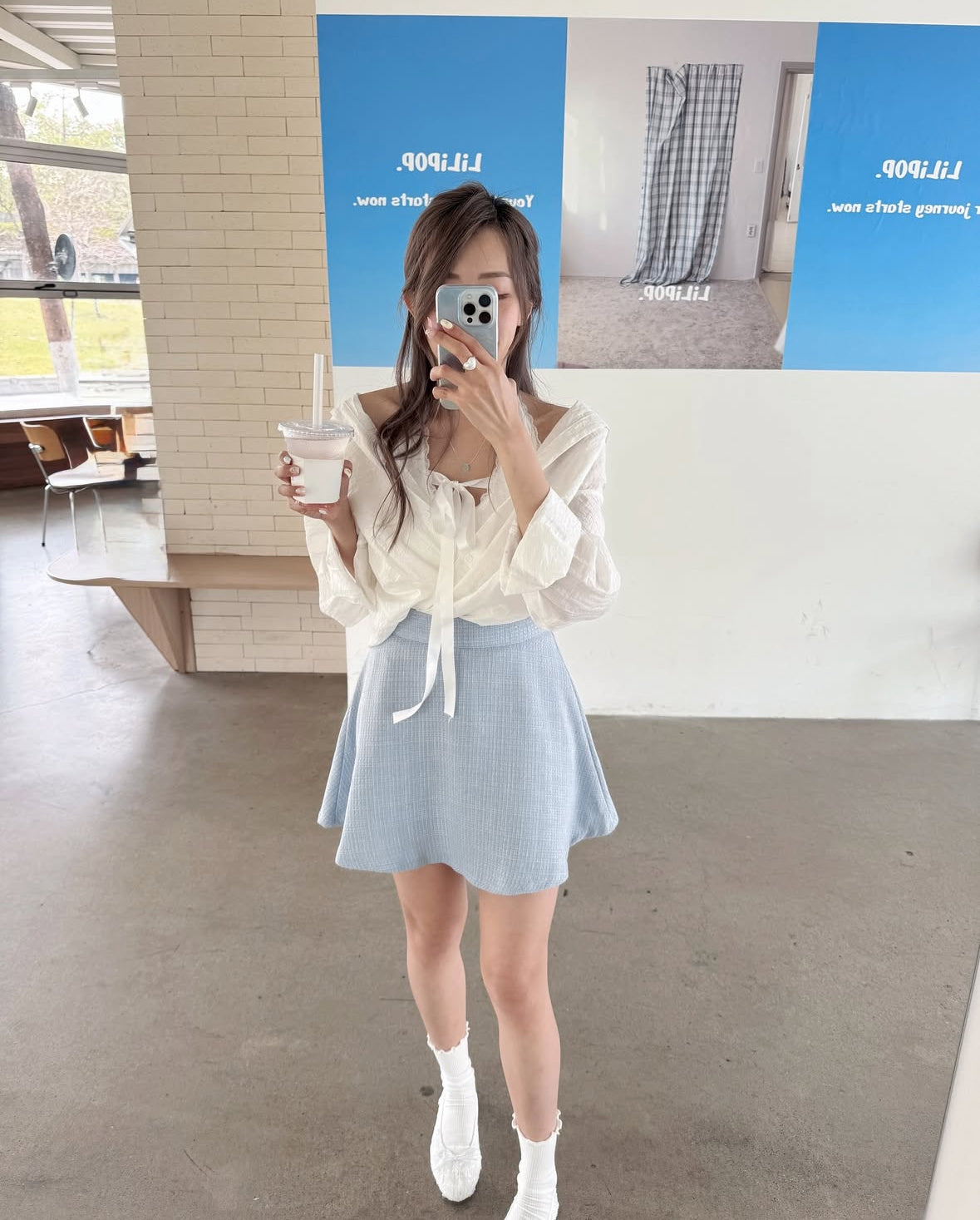 Beez tweed skirt(2 colors)