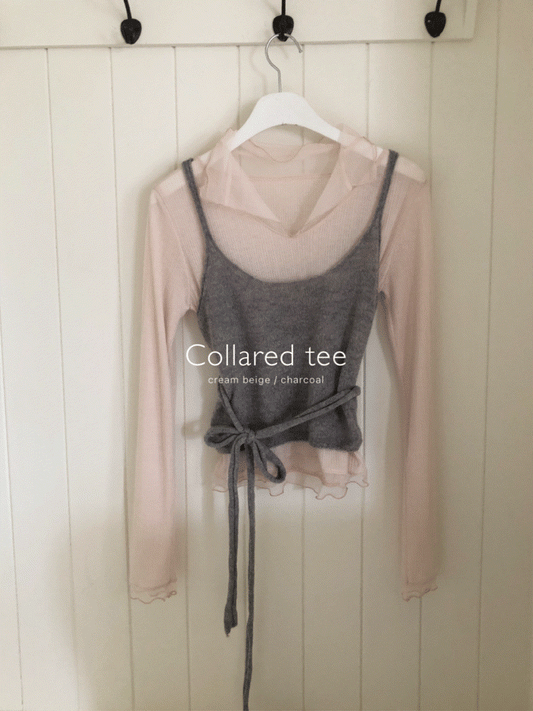 Collared tee(2 colors)