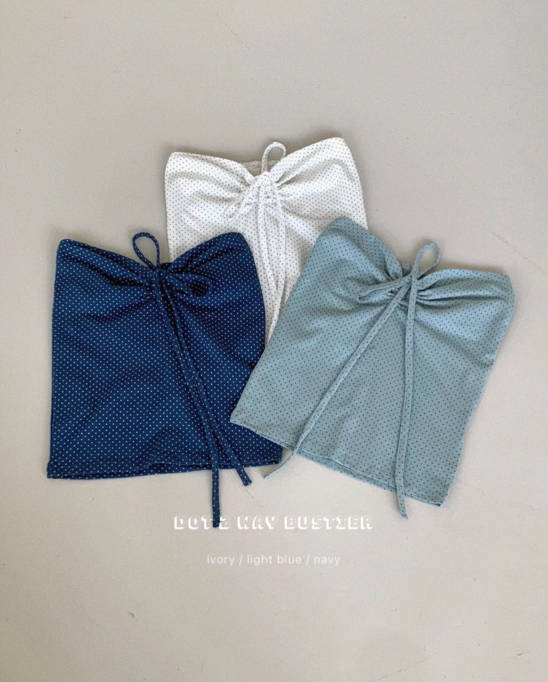 Dot 2 way bustier(3 colors)