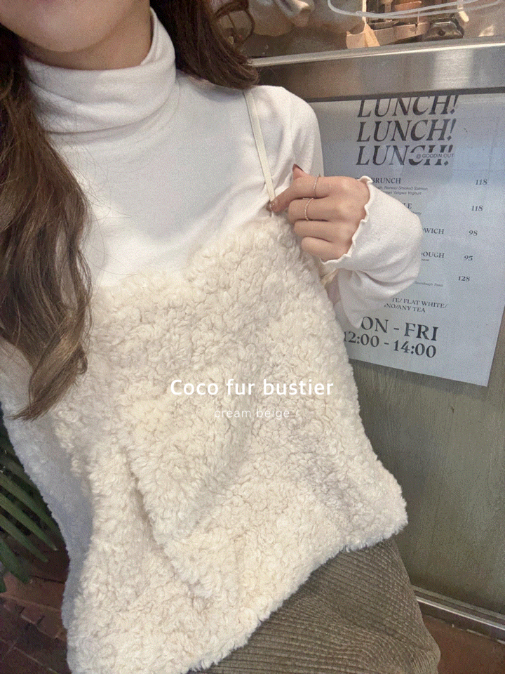 Coco fur bustier