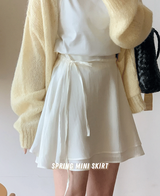 Spring mini skirt