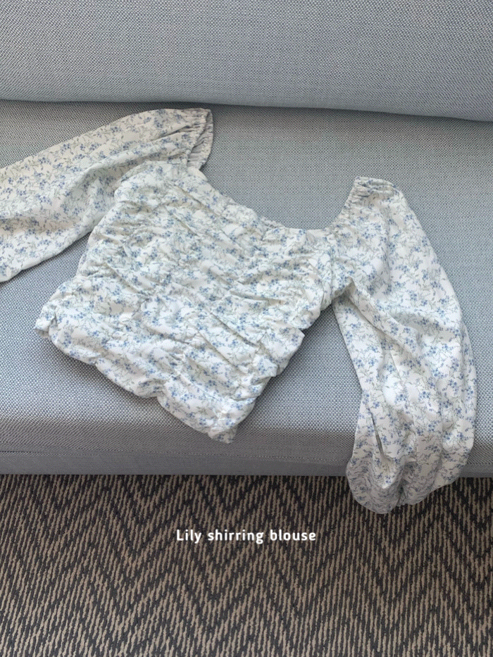 Lily shirring blouse