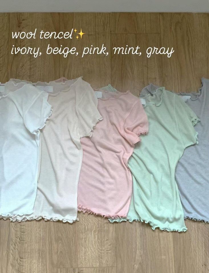 Wool tencel tee(5 colors)