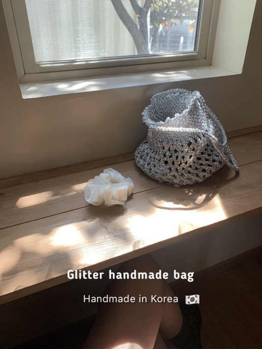Glitter handmade bag