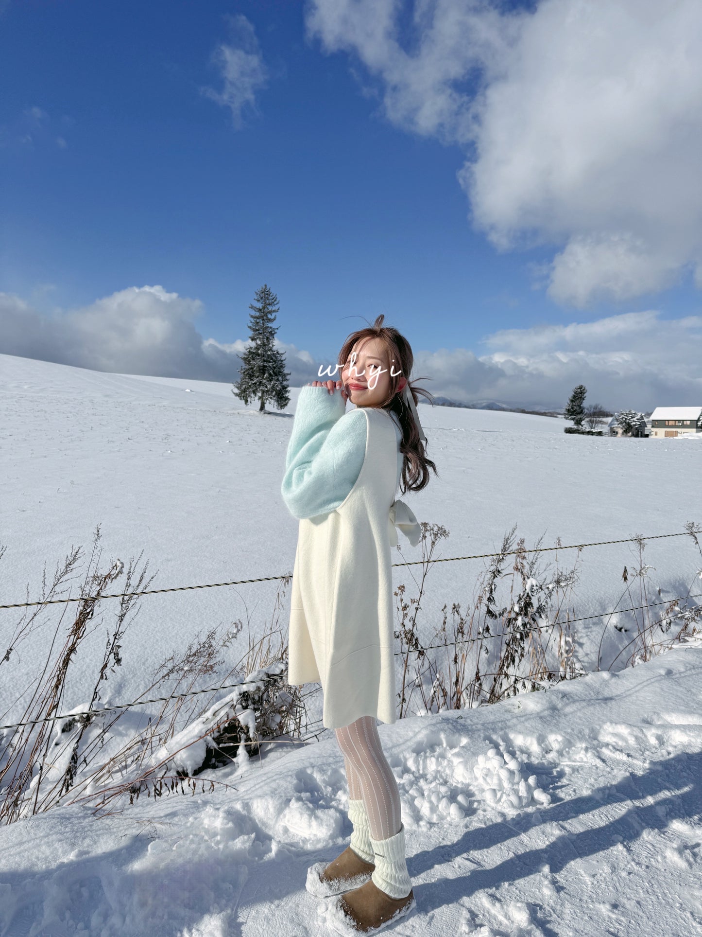 The first snow knit/ops