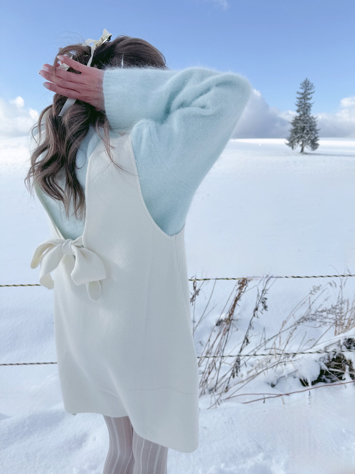 The first snow knit/ops