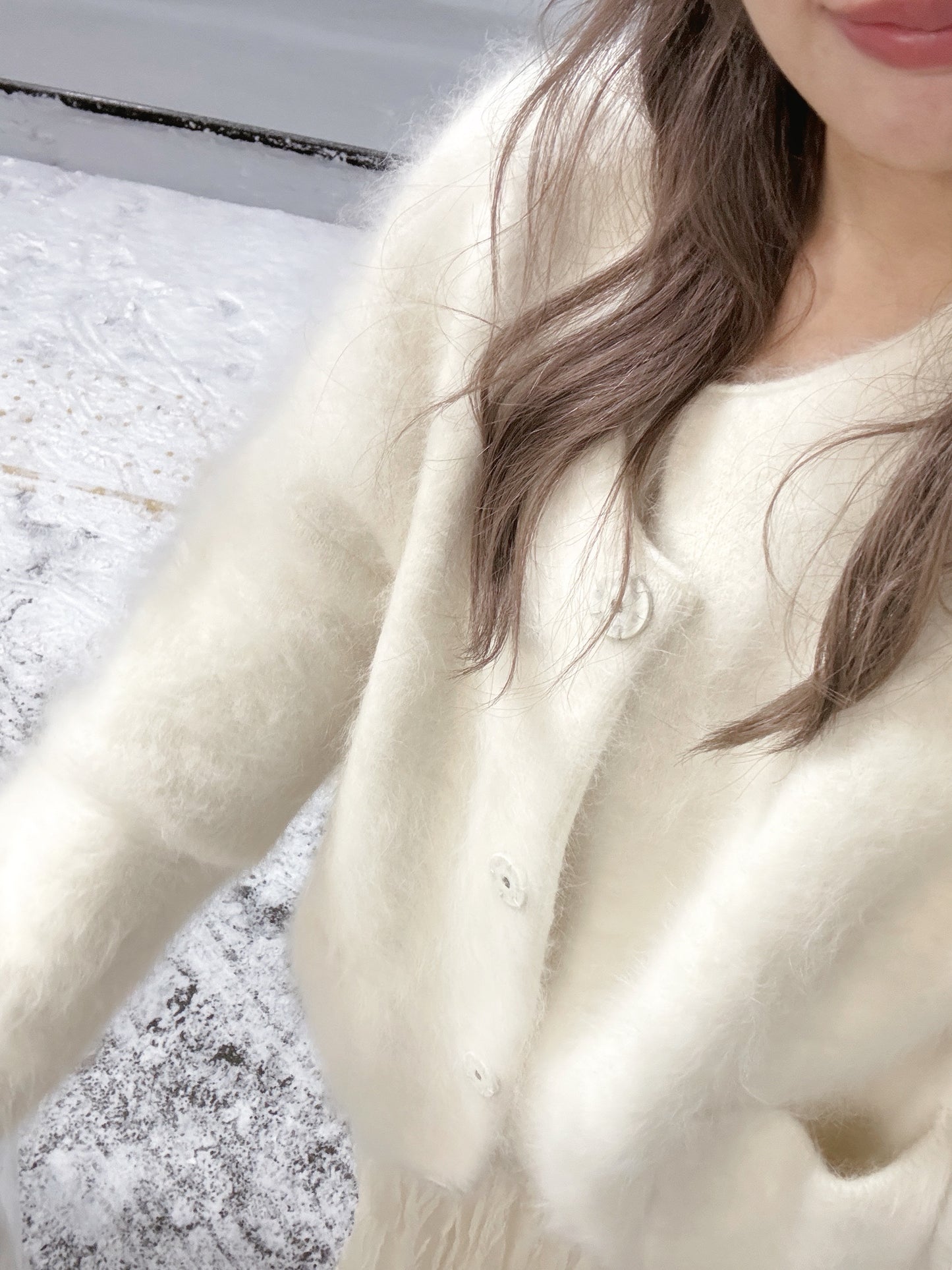 Raccoon fur jacket
