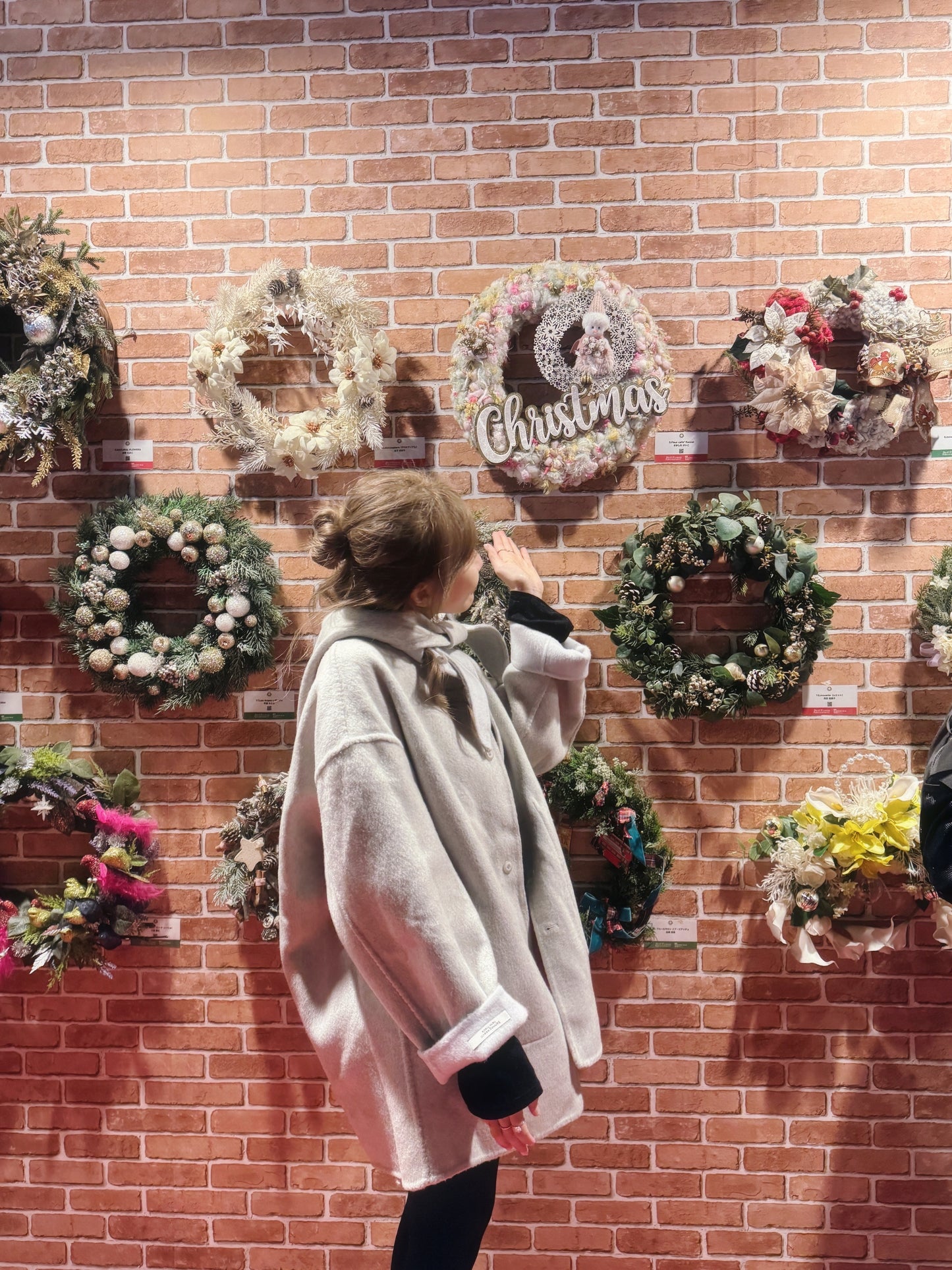 新色！雙面穿70 wool)Almond & cream handmade coat