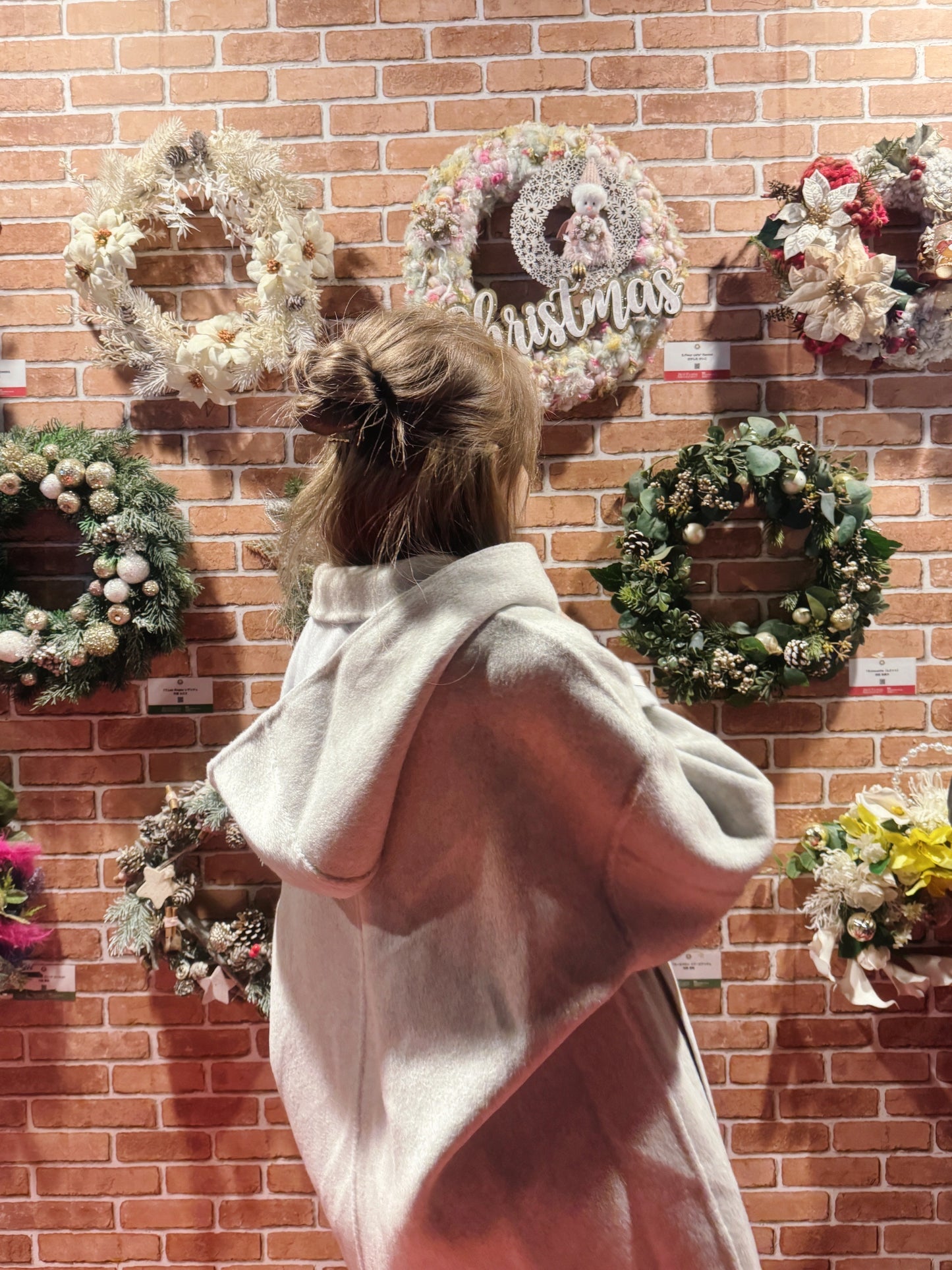 新色！雙面穿70 wool)Almond & cream handmade coat