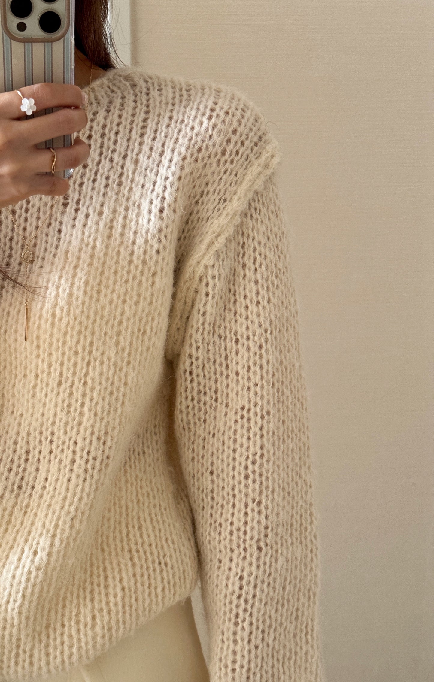 Good morning alpaca knit(2 colors)