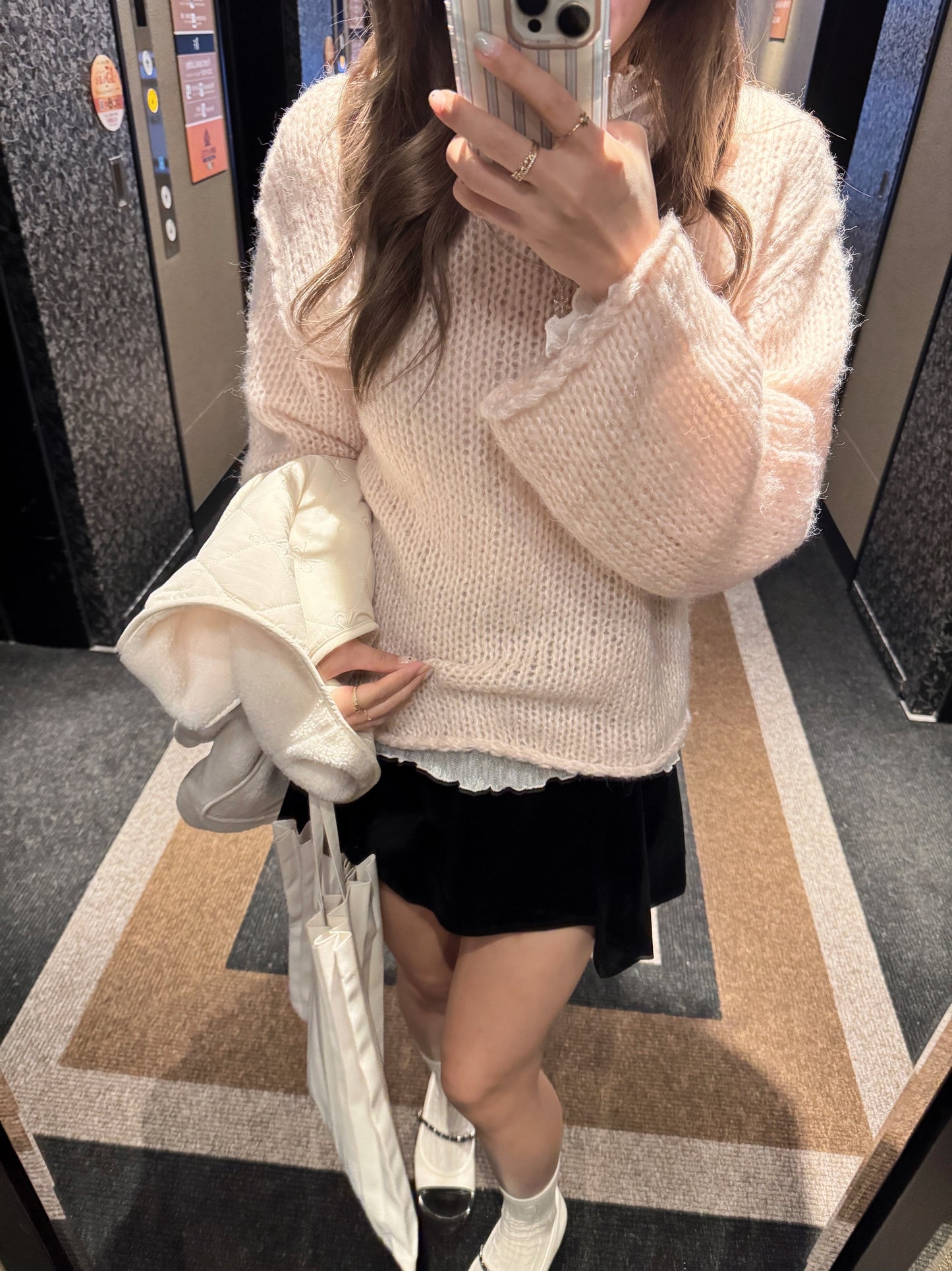 Good morning alpaca knit(2 colors)