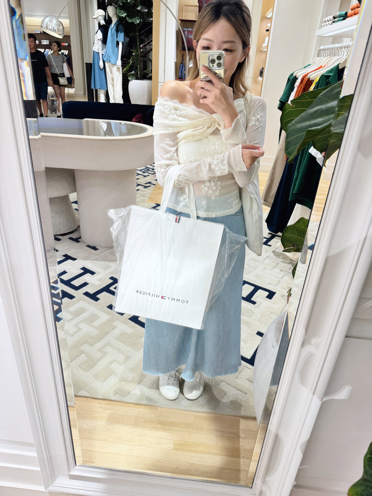 V lace top