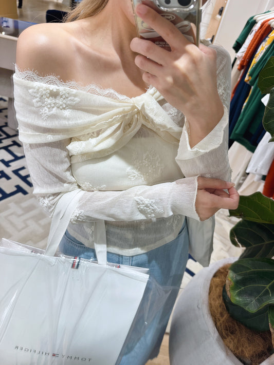 V lace top
